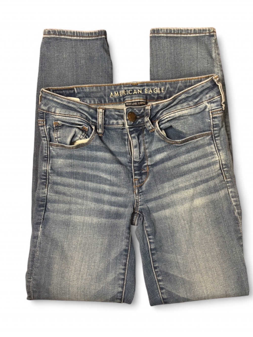 American Eagle Outfitters Women’s Blue Next Level Stretch Skinny Jeans size 6